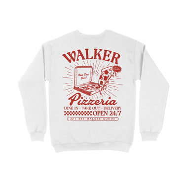 Walker Pizzeria Crewneck White